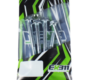 Kit parafusos suporte motor DT CG150 Titan Fan 2004 a 2015 CG150 Sport CG125 Fan 2009 a 2018 Fixação Peito motor Chassi - Imagem 5