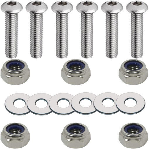 Kit parafusos prisioneiros allen inox coroa XRE300 NX400 Falcon com porca