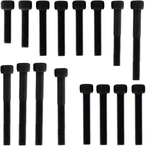 Kit parafusos aço liga tampa motor lateral esquerda+direita Biz100 2013 a 2015 / C100 Nova Honda