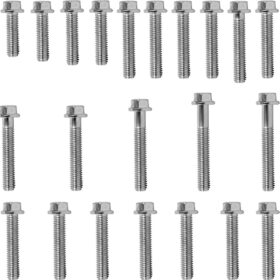 Kit parafusos zincados tampa motor lateral esquerda+direita  CRF230F 2007 a 2020 CRF230 Nacional