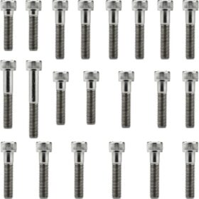 Kit parafusos inox tampa motor lateral esquerda+direita CG125 Titan/Cargo KS 2000 a 2004 CG125 Fan 2005 a 2008 Honda