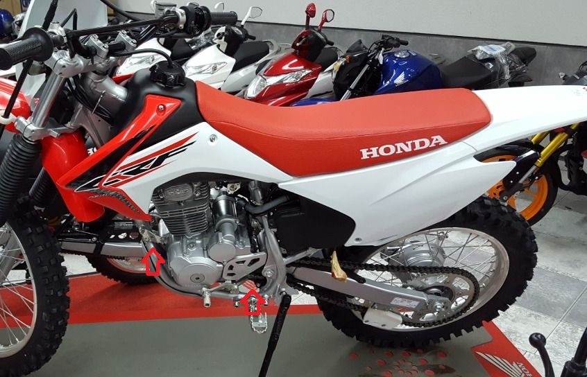 Kit parafusos inox suporte motor CRF230 CRF230F 2007 a 2020 Honda Fixação motor Chassi - Imagem 3