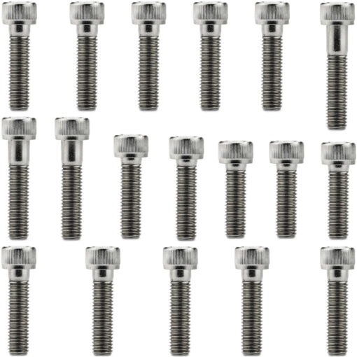 Kit parafusos inox tampa motor lateral esquerda+direita RD50 1974 a 1978