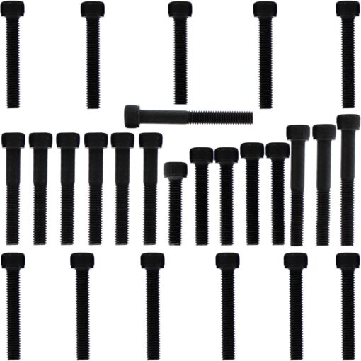 Kit parafusos aço liga tampa motor lateral esquerda+direita  XLR125 2001 a 2003 Honda