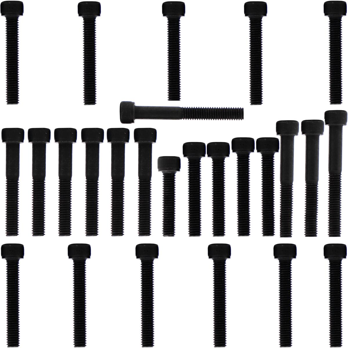 Kit parafusos aço liga tampa motor lateral esquerda+direita  XLR125 2001 a 2003 Honda