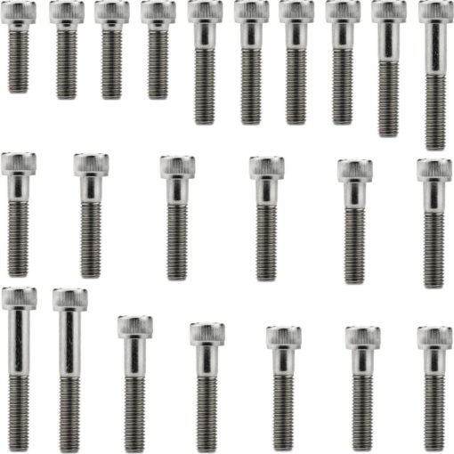 Kit parafusos inox tampa motor lateral esquerda+direita  CRF230F 2007 a 2020 CRF230 Nacional Honda