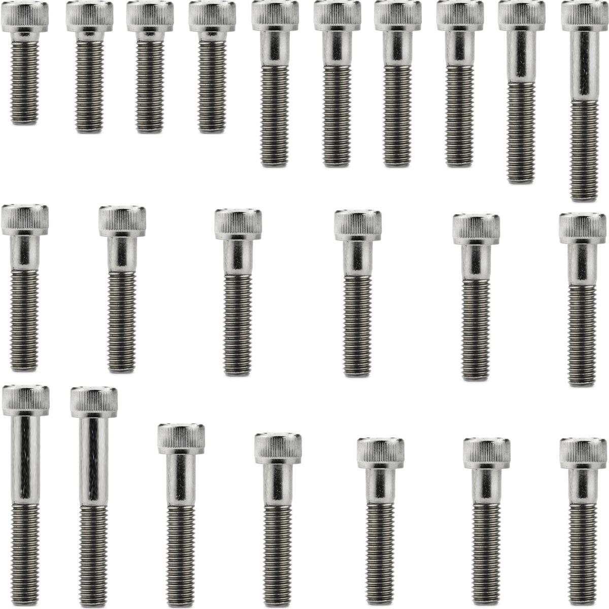 Kit parafusos inox tampa motor lateral esquerda+direita  CRF230F 2007 a 2020 CRF230 Nacional Honda
