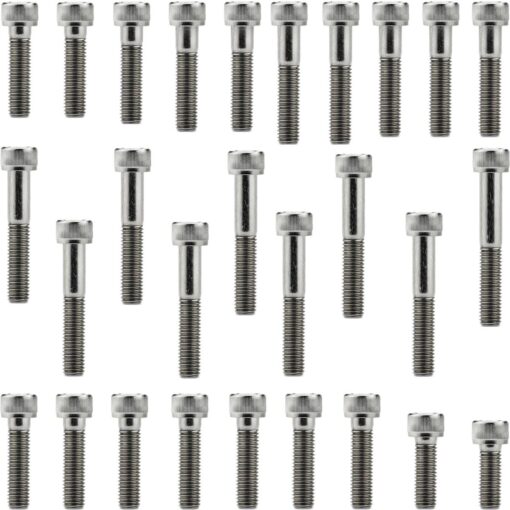 Kit parafusos inox tampa motor lateral esquerda+direita NX4 NX400 Falcon 1999 a 2015 Honda