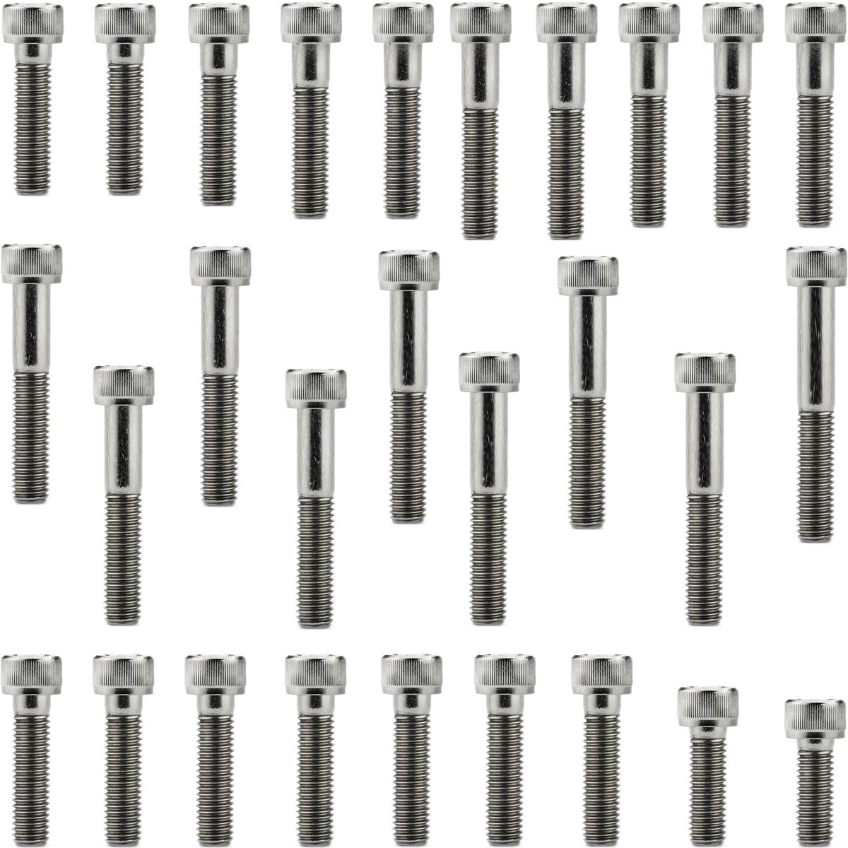 Kit parafusos inox tampa motor lateral esquerda+direita NX4 NX400 Falcon 1999 a 2015 Honda