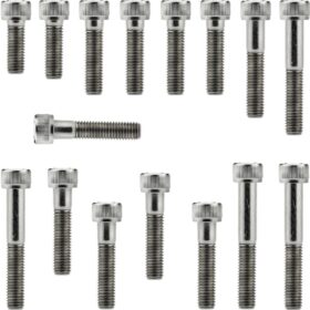 Kit parafusos inox tampa motor lateral esquerda+direita Biz100 2013 a 2015 / C100 Nova Honda