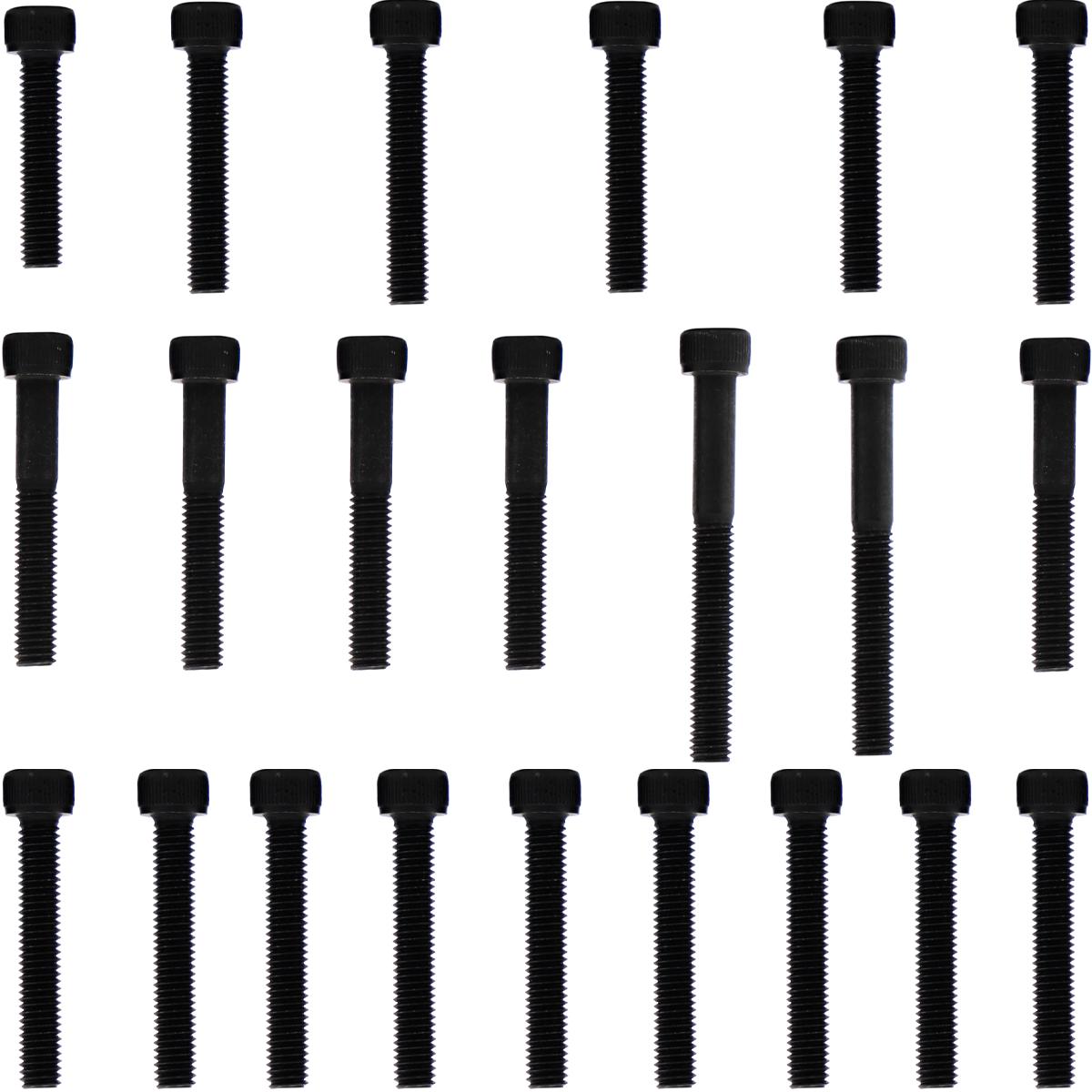 Kit parafusos aço liga tampa motor lateral esquerda+direita CG125 Titan ES/KSE 2000 a 2004 Honda