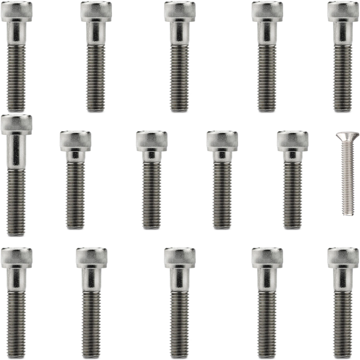 Kit parafusos inox tampa motor lateral esquerda+direita CG125 Bolinha 1977 a 1988 ML125 1977 a 1984