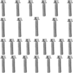 Kit parafusos zincados tampa motor lateral esquerda+direita XLX250R 1984 a 1992