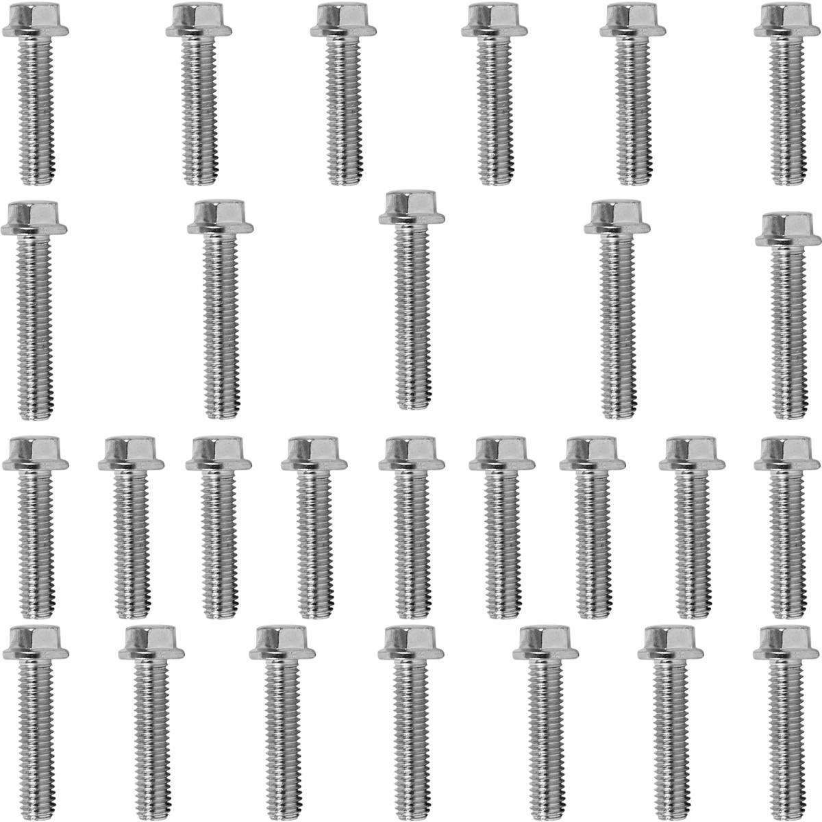 Kit parafusos zincados tampa motor lateral esquerda+direita XLX250R 1984 a 1992
