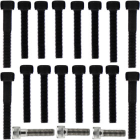 Kit parafusos aço liga tampa motor lateral esquerda+direita YBR125 Factor XTZ125 2000 a 2016