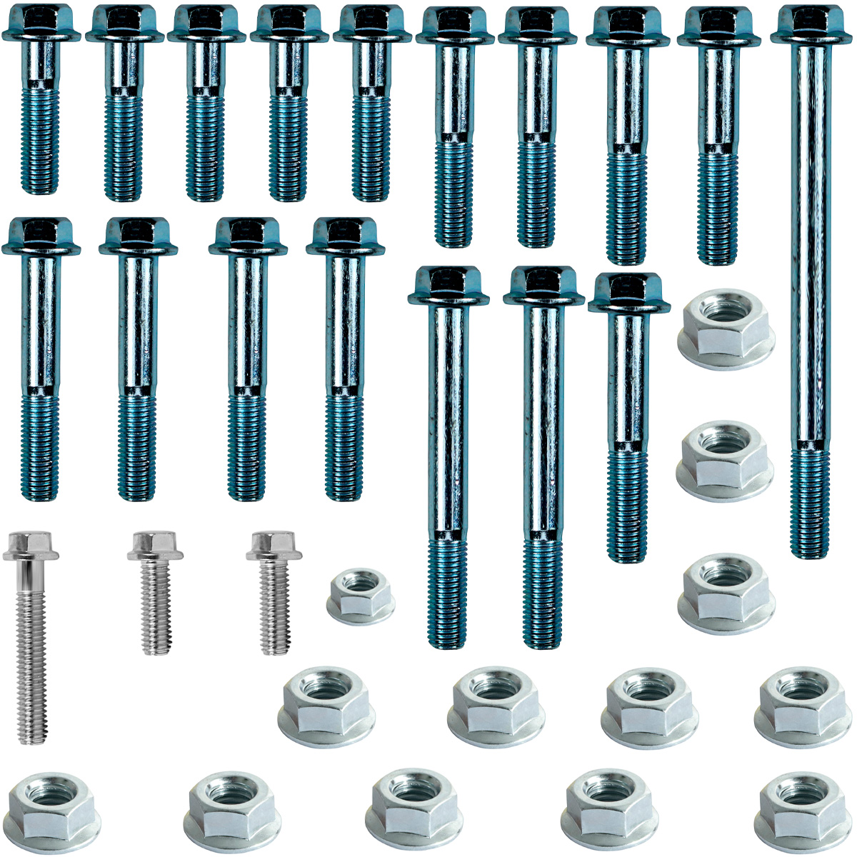 Kit parafusos suporte motor XRE300 2010 em diante Fixação motor Chassi