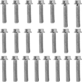 Kit parafusos zincados tampa motor lateral esquerda+direita XRE190 NXR160 Bros 2016 em diante