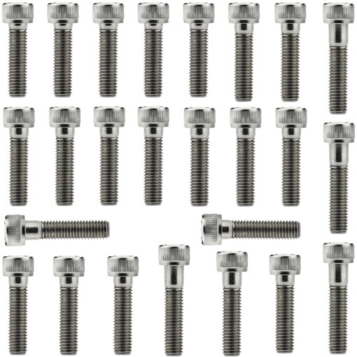 Kit parafusos inox tampa motor lateral esquerda+direita XLX350R 1987 a 1991