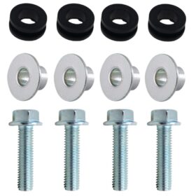 Kit 4 coxim parafusos buchas fixação paralama dianteiro CG125 CG150 CG160 Fan Titan Sport CBX250 CB250F Twister CB300