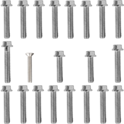 Kit parafusos zincados tampa motor lateral esquerda+direita ML125 1985 a 1988 Turuna125 1983 a 1988 OHC