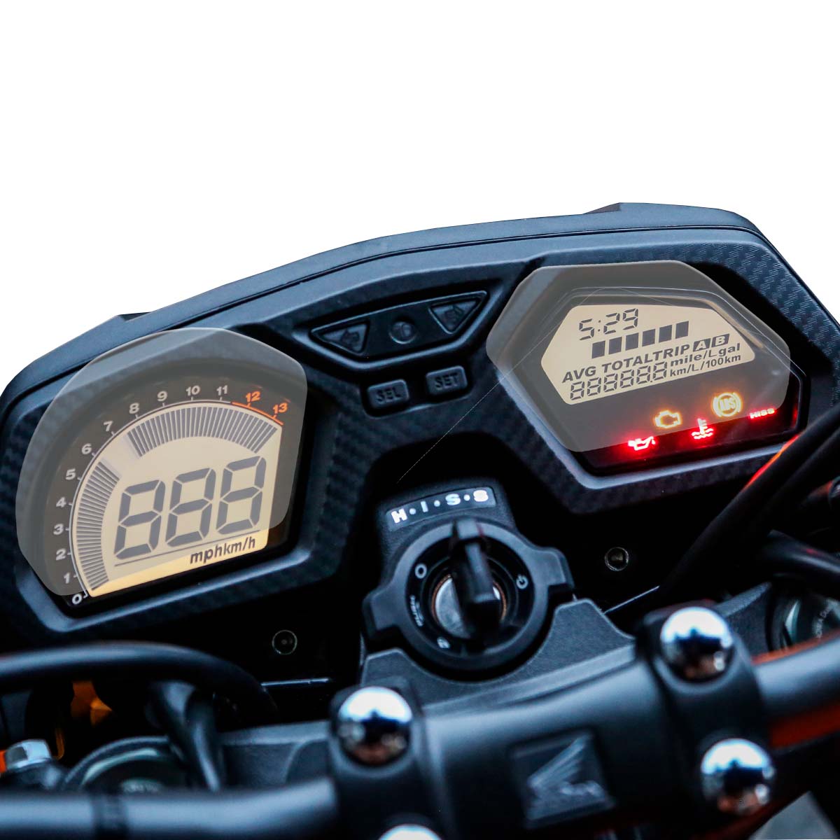 Película protetora do painel tela CB650 CB650F CBR650F 2015 a 2019 proteção antirrisco - Imagem 3