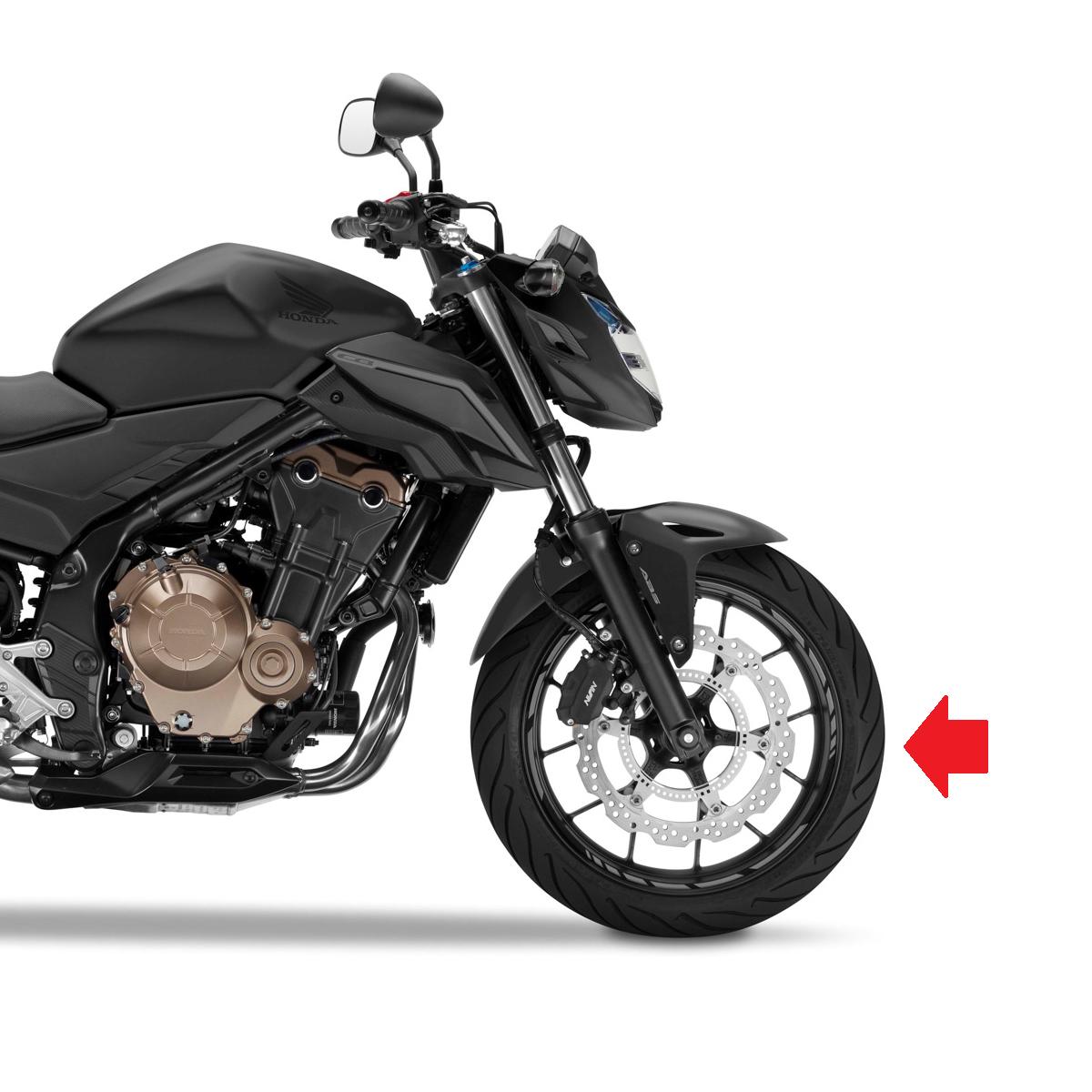 Kit rolamentos cubo roda dianteira CB500 F FA R RA X XA 2014 em diante - Imagem 4