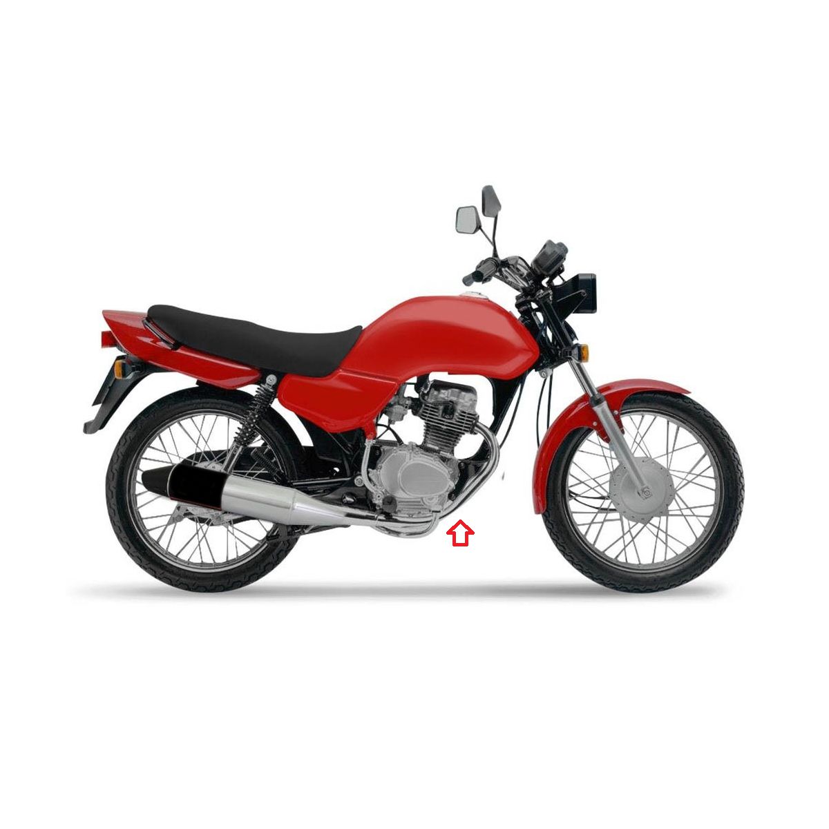 Kit parafusos inox suporte motor DT CG125 1989 a 1999 Titan 1995 a 1999 Today 1995 a 1999 Honda Fixação Peito Chassi - Imagem 3