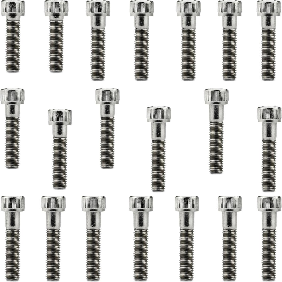 Kit parafusos inox tampa motor lateral esquerda+direita Biz110I Pop110I 2016 em diante Biz110 Pop110 Honda