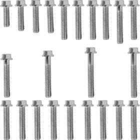 Kit parafusos zincados tampa motor lateral esquerda+direita CBX150 Aero 1988 a 1993 NX150 1988 a 1993  OHC
