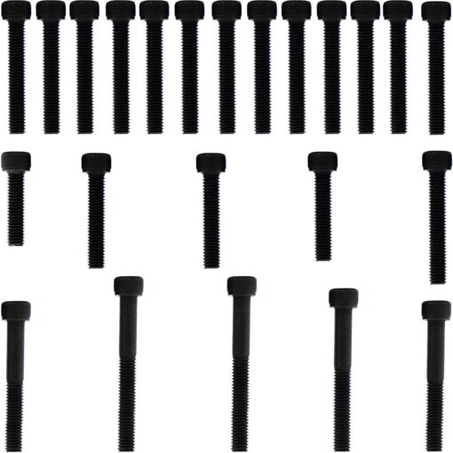 Kit parafusos aço liga tampa motor lateral esquerda+direita CBX200 Strada 1993 a 2003 XR200R NX200 1993 a 2003