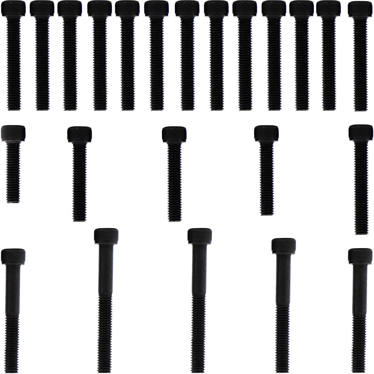 Kit parafusos aço liga tampa motor lateral esquerda+direita CBX200 Strada 1993 a 2003 XR200R NX200 1993 a 2003