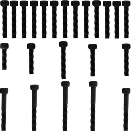 Kit parafusos aço liga tampa motor lateral esquerda+direita CBX150 Aero 1988 a 1993 NX150 1988 a 1993 Honda OHC