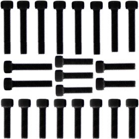 Kit parafusos aço liga tampa motor lateral esquerda+direita Biz125 2006 KS/ES/EX/+ em diante Honda