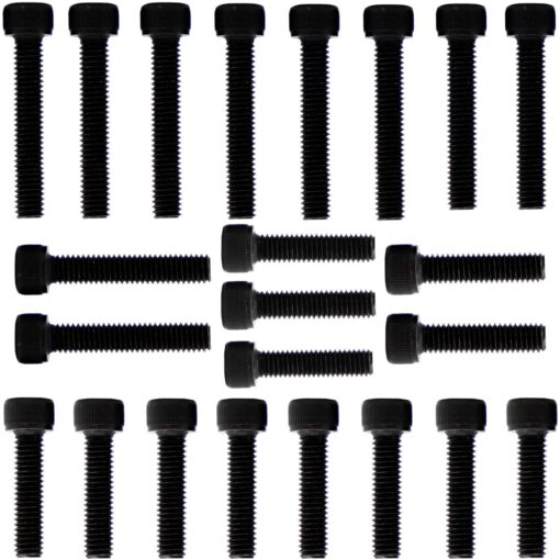 Kit parafusos aço liga tampa motor lateral esquerda+direita Biz125 2006 KS/ES/EX/+ em diante Honda