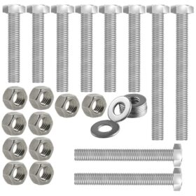 Kit parafusos inox suporte motor CG125 1989 a 1999 Titan 1995 a 1999 Today 1995 a 1999 Honda Fixação motor Chassi