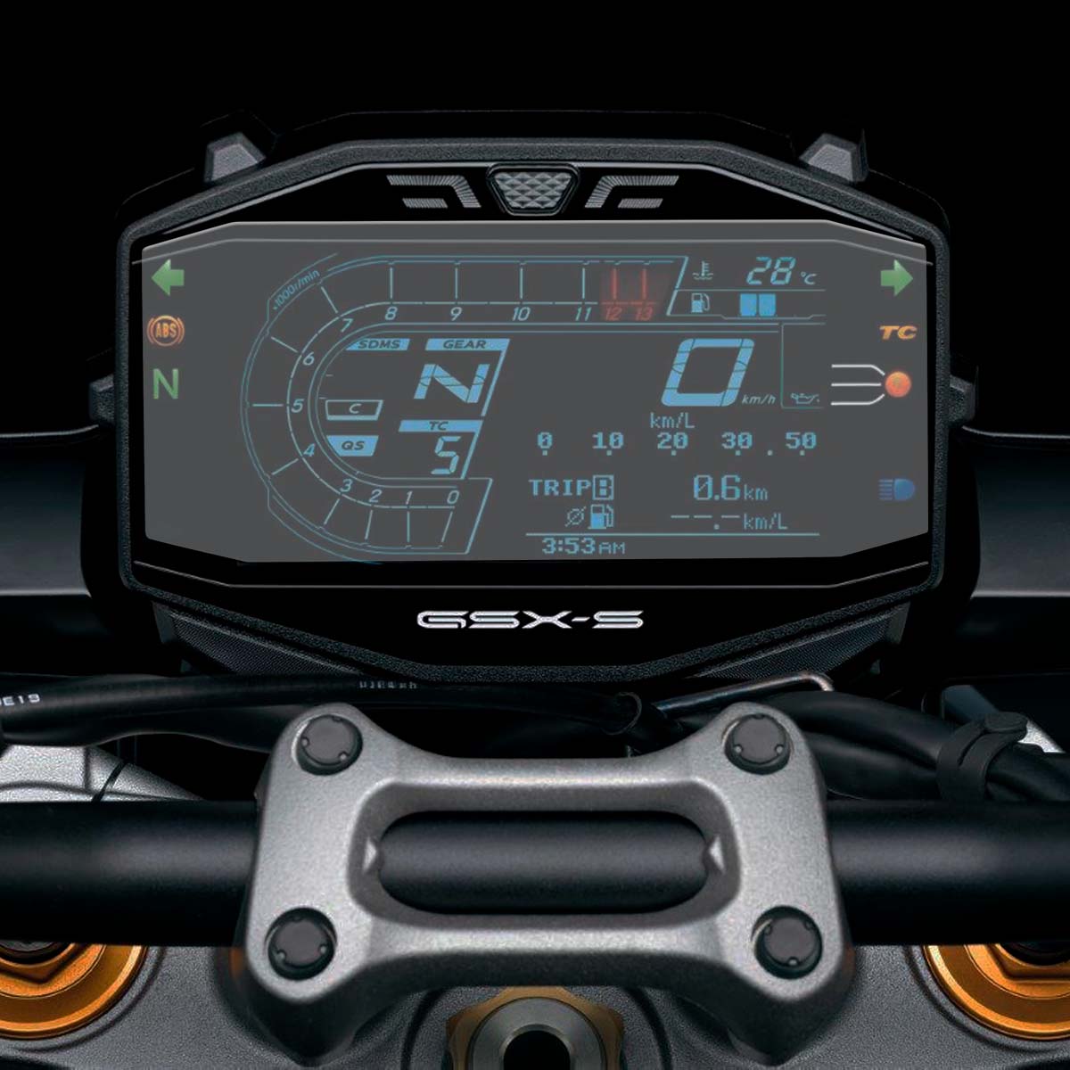 Película protetora do painel tela GSXR1000 GSXR1000R Srad 2017 em diante proteção antirrisco - Imagem 3