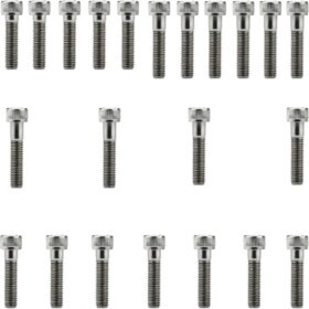 Kit parafusos inox tampa motor lateral esquerda+direita XRE190 NXR160 Bros 2016 em diante Honda