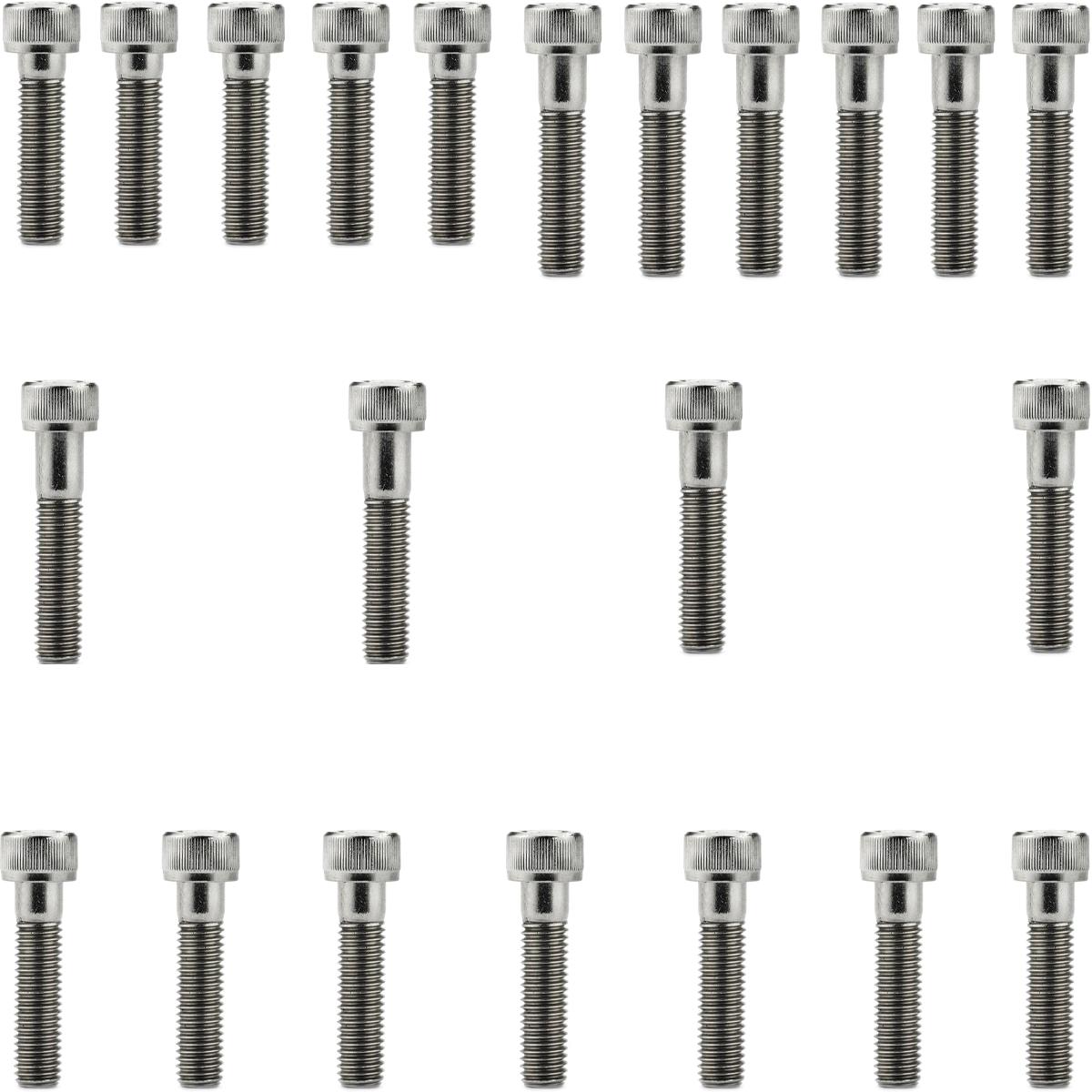 Kit parafusos inox tampa motor lateral esquerda+direita XRE190 NXR160 Bros 2016 em diante Honda