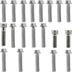 Kit parafusos zincados tampa motor lateral esquerda+direita YBR125 Factor XTZ125 2000 a 2016