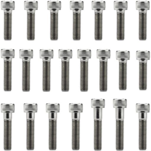 Kit parafusos inox tampa motor lateral esquerda+direita XT225 1996 a 2006 TDM225 1997 a 2005