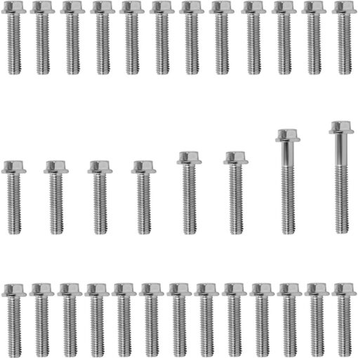 Kit parafusos zincados tampa motor lateral esquerda+direita CBR1100XX Super Blackbird 1997 a 2004 CBR1100
