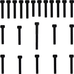 Kit parafusos aço liga tampa motor lateral esquerda+direita CR250R 1990 a 1991 CR250 2 tempos Honda