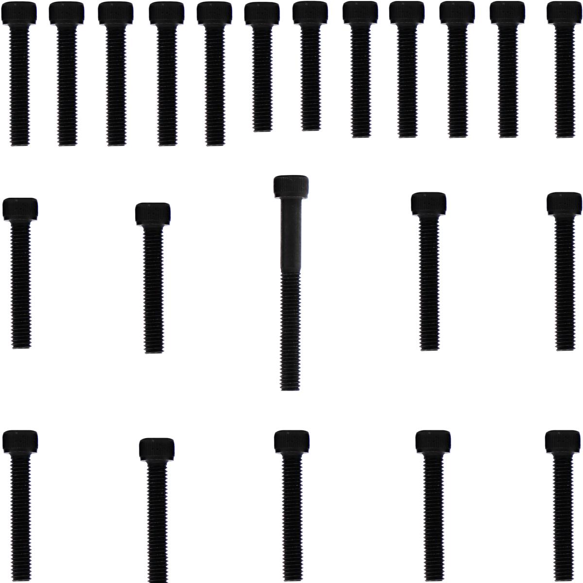 Kit parafusos aço liga tampa motor lateral esquerda+direita CR250R 1990 a 1991 CR250 2 tempos Honda