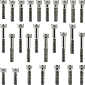 Kit parafusos inox tampa motor lateral esquerda+direita CB300R CB300 2009 a 2015 XRE300 2010 em diante