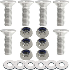 Kit parafusos prisioneiros inox coroa CRF230F CRF250F NXR125 NXR150 NXR160 Bros XR250 Tornado Xre190 com porca