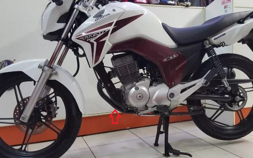 Kit parafusos inox suporte motor DT CG150 Titan Fan 2004 a 2015 CG150 Sport CG125 Fan 09/18  Fixação Peito motor Chassi - Imagem 3