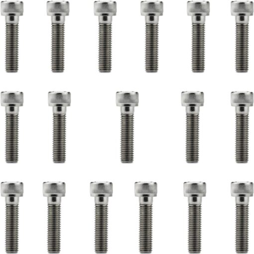 Kit parafusos inox tampa motor lateral esquerda+direita DT200 DT200R 1992 a 2000 Yamaha