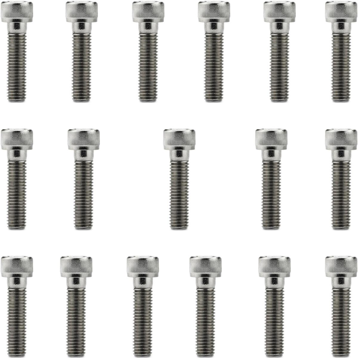 Kit parafusos inox tampa motor lateral esquerda+direita DT200 DT200R 1992 a 2000 Yamaha