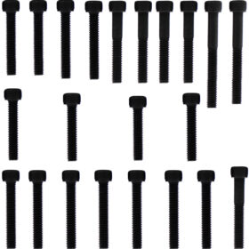 Kit parafusos aço liga tampa motor lateral esquerda+direita NXR125 Bros 2003 a 2005