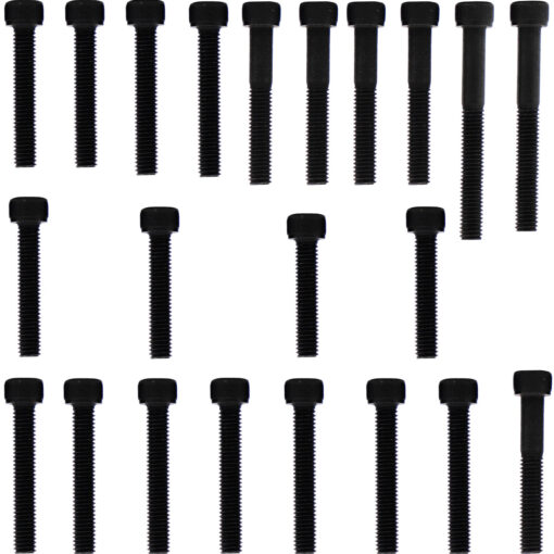Kit parafusos aço liga tampa motor lateral esquerda+direita NXR125 Bros 2003 a 2005